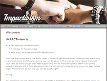 Tablet Screenshot of impactivism.org